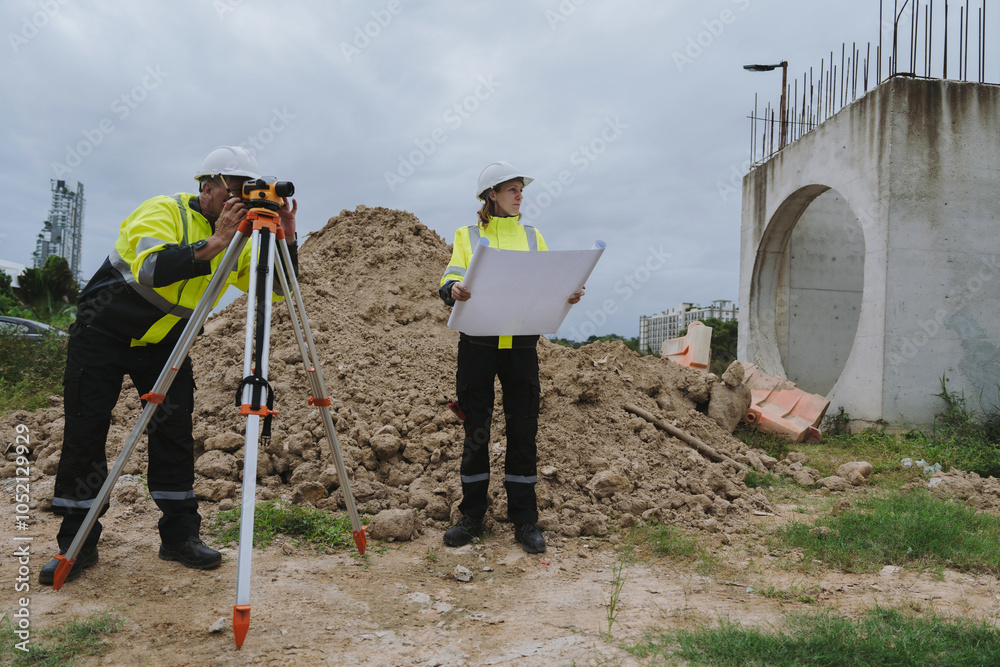 Construction engineers are using cameras and machinery and macros for large construction projects.