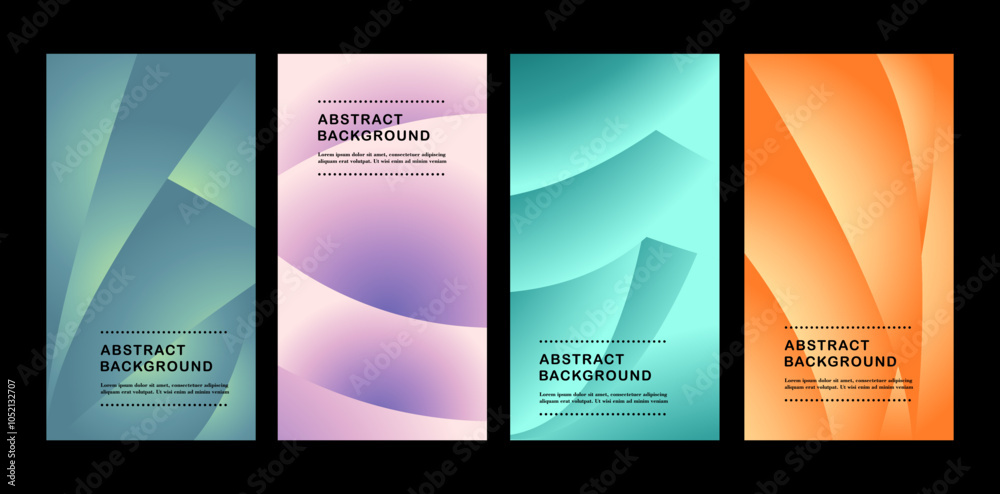 Fototapeta premium abstract gradient background template. Modern wallpaper design for social media, flyer, flyer, banner
