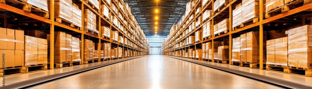 A spacious warehouse filled with neatly stacked boxes, showcasing a well-organized storage environment. A spacious warehouse filled with neatly stacked boxes, showcasing a well-organized storage environment.