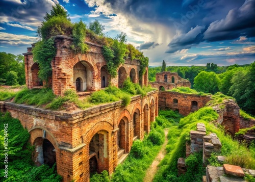 Stunning Brick Ruins of Tarakaniv Fortress: A Historical Travel Destination in Ukraine photo