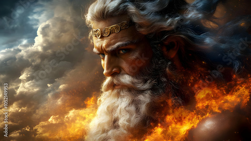Fiery God Illustration