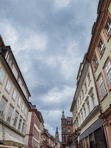 Street view of downtown Heidelberg, Germany