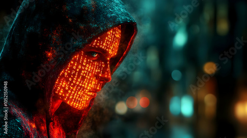 Digital Code Illustration o...