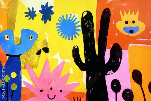 Colorful Abstract Desert Art