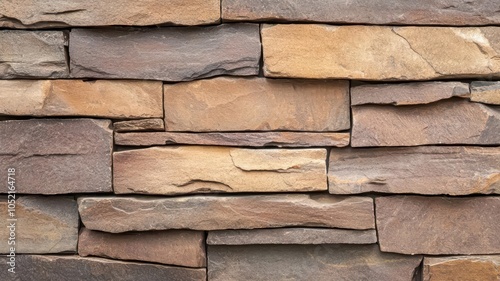 Close-up of a stone brick wall with visible aging and cracks, textured and weathered, Aged stone brick wall detail, Worn and historical feel photo