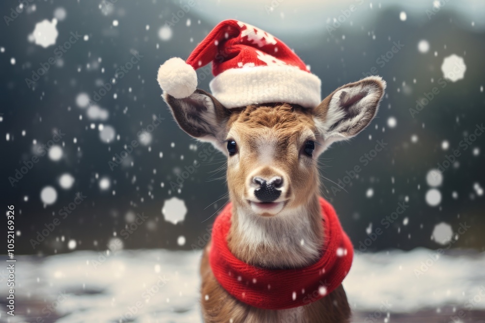 Christmas outdoors mammal animal. Christmas outdoors mammal animal.