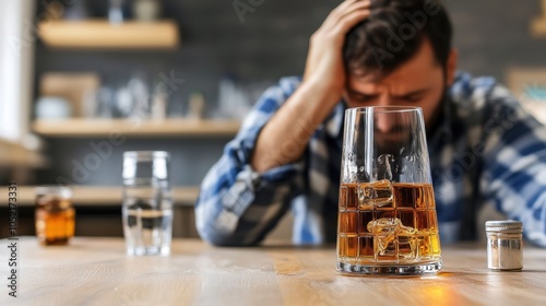 Person Struggling with Chronic Health Issues and Stress