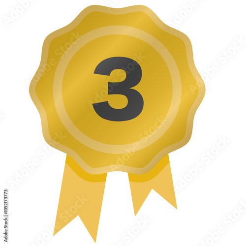 Third place winner ribbon