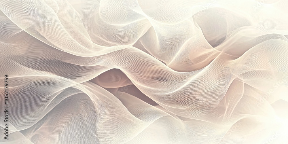 Fototapeta premium A soft light abstract background with pastel tones and gentle curves, perfect for a calm and serene design.