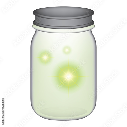 fireflies in a jar