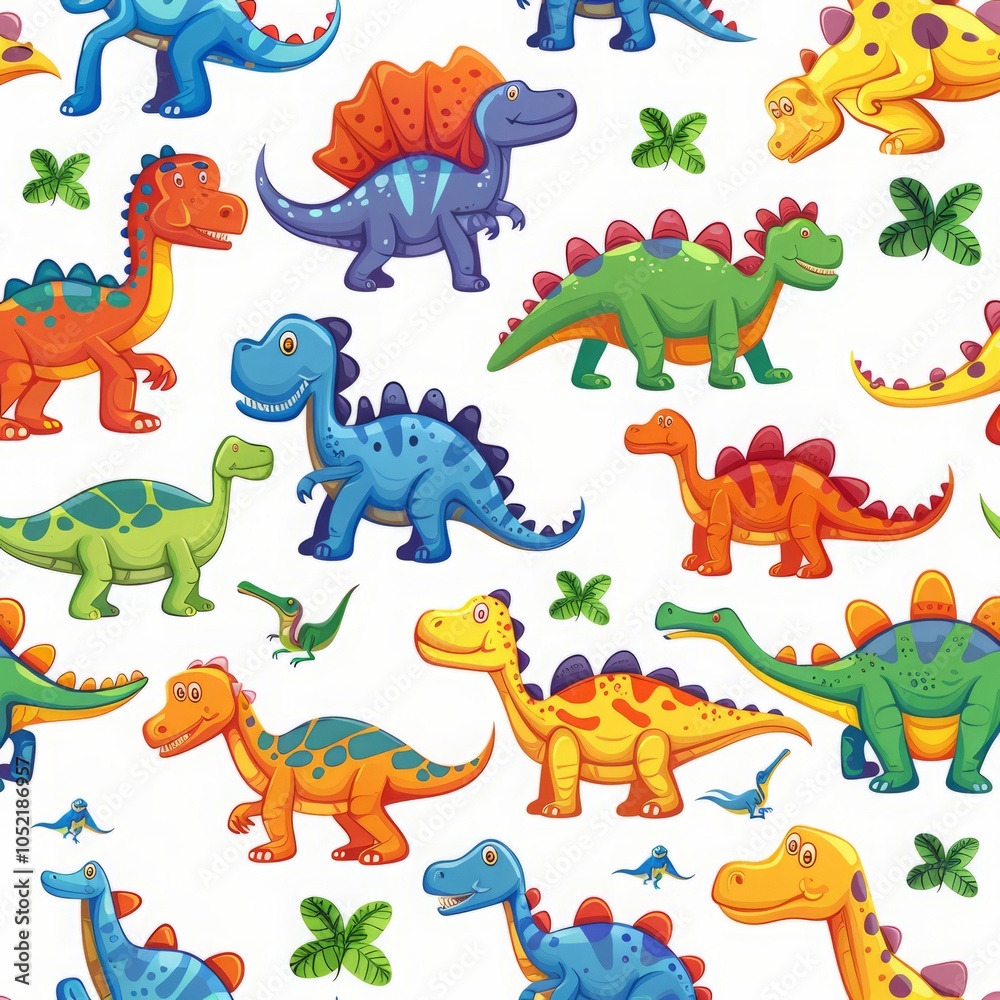Obraz premium dinosaur background illustration.