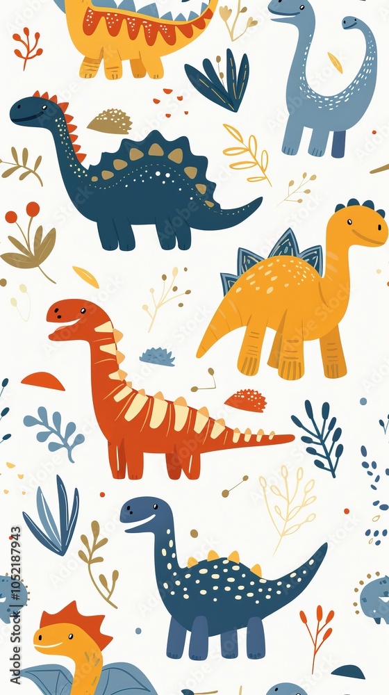 dinosaur background illustration.