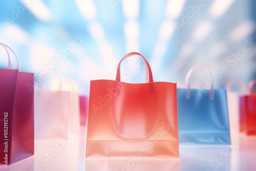 Shipping bags color background backgrounds abstract handbag. photo