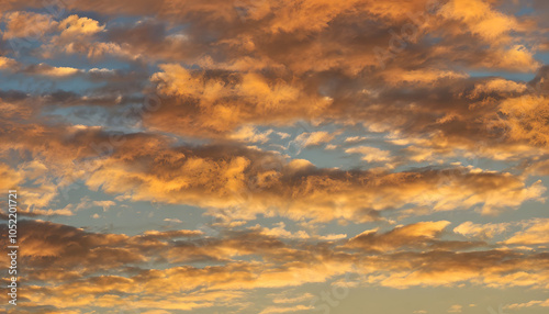 sunset in the sky, generative ai	