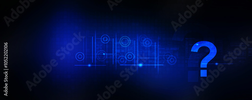 

2d illustration question mark background

