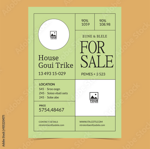 Open House Flyer Layout for Real Estate Agents