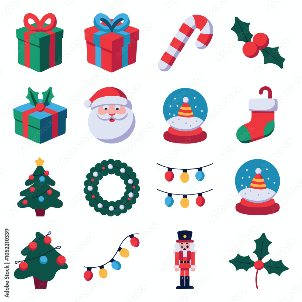 Fototapeta premium Christmas Vector Set 07
