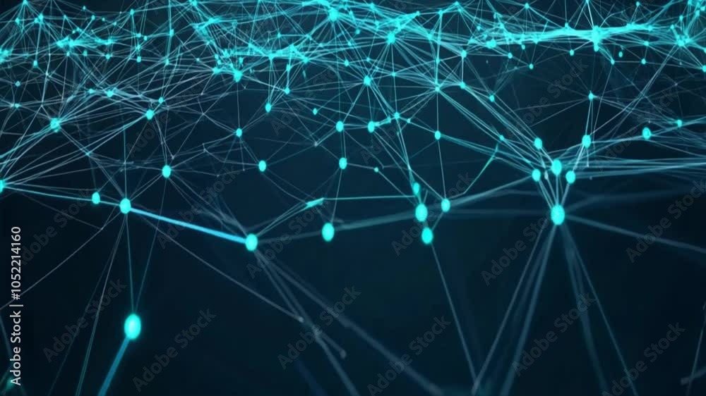3D rendered abstract blue technology background with interconnected dots and lines forming a vast network 3D rendered abstract blue technology background with interconnected dots and lines forming a vast network