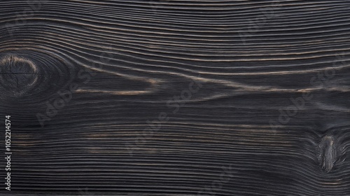 Black Painted Wood Background, Dark and Sleek Wooden Planks, Subtle Grain Patterns, Minimalistic and Modern Design photo