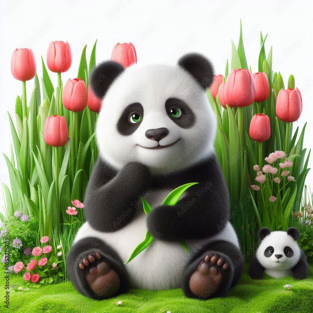 Fototapeta premium niedlicher Pandabär