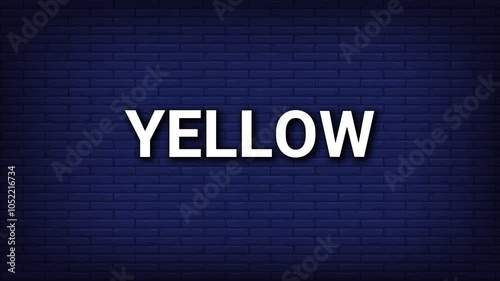 Yellow Text Animation - Vibrant Motion Effect.