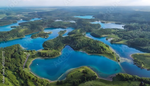 Fototapeta Naklejka Na Ścianę i Meble -  Serene Masurian Lake District