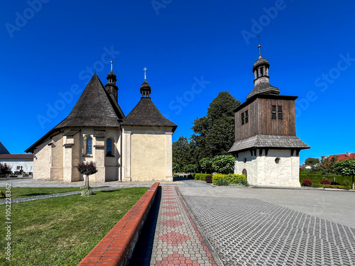 The old church of St. Joseph from the early 14th century in Sadow near Lubliniec in Poland