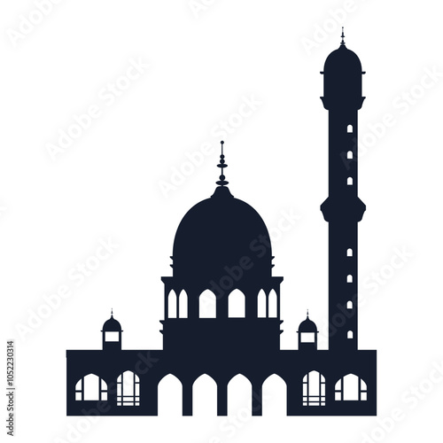 hazratbal islamic temple silhouette photo