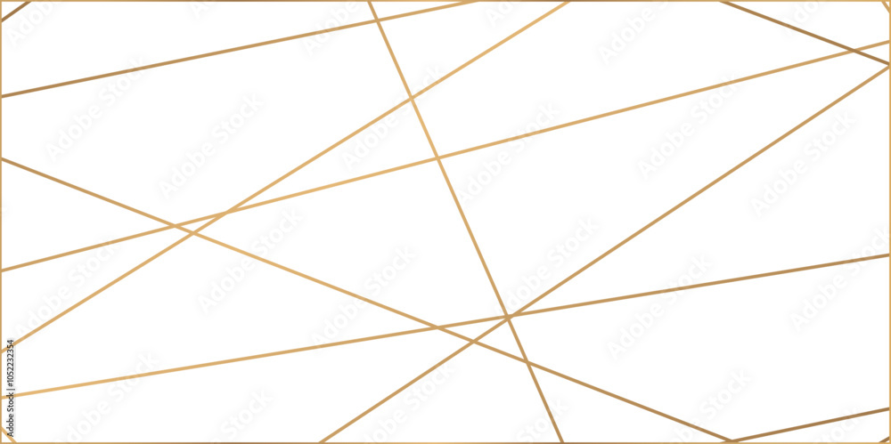 Obraz premium Abstract luxury gold geometric random chaotic lines. Random geometric line pattern on a transparent background. Random chaotic lines abstract geometric patterns of modern design.