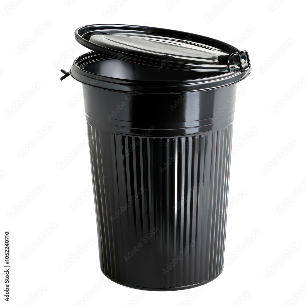 Kitchen trash can with a lid. isolated on transparency background Kitchen trash can with a lid. isolated on transparency background
