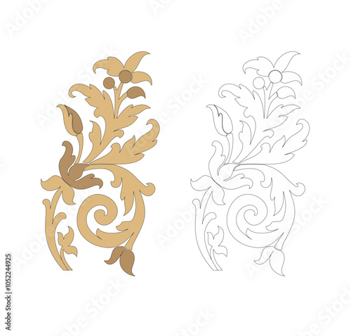 Wallpaper Mural ANCIENT ROMAN AND HISTORICAL CLASSIC DECORATIONS GOTHIC COLUMNS AND FRIEZES IN ANCIENT VENICE STYLE Torontodigital.ca