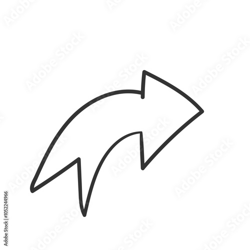 Free Download Handdrawn Arrow in Doodle Style - GFXLoad