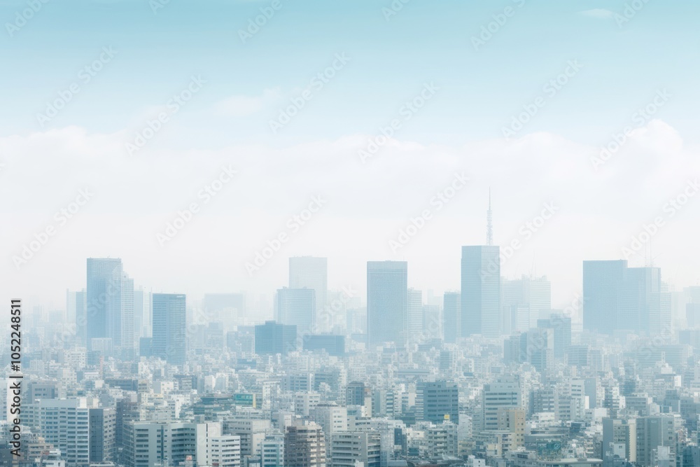 Fototapeta premium Tokyo cityscape architecture outdoors building.