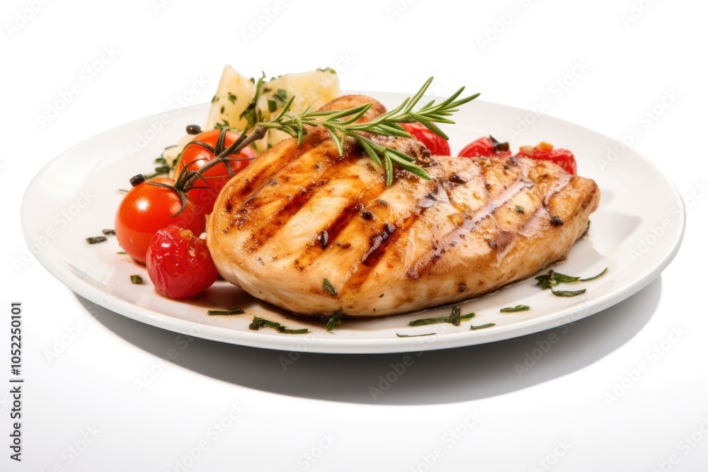 Chicken Breast Steak food plate meal. Chicken Breast Steak food plate meal.