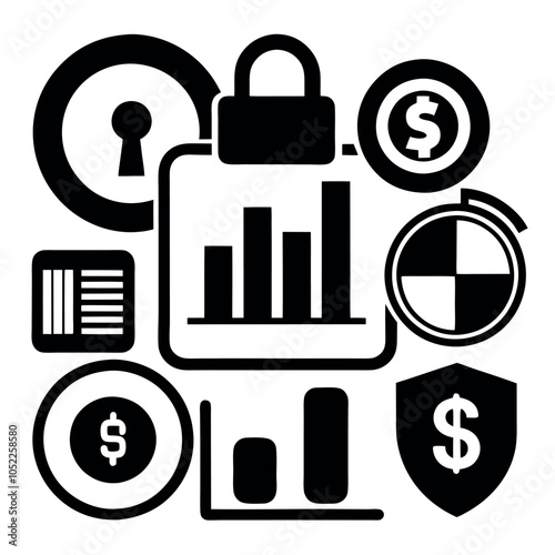 Collection of money icons