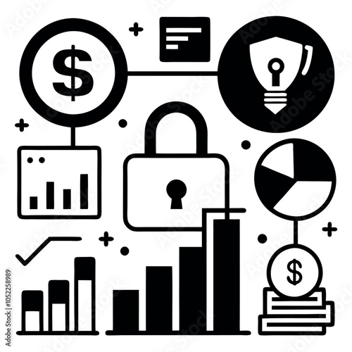Collection of money icons