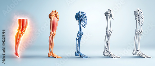 Exploring the human anatomy a visual journey through the leg structure and functionality photo