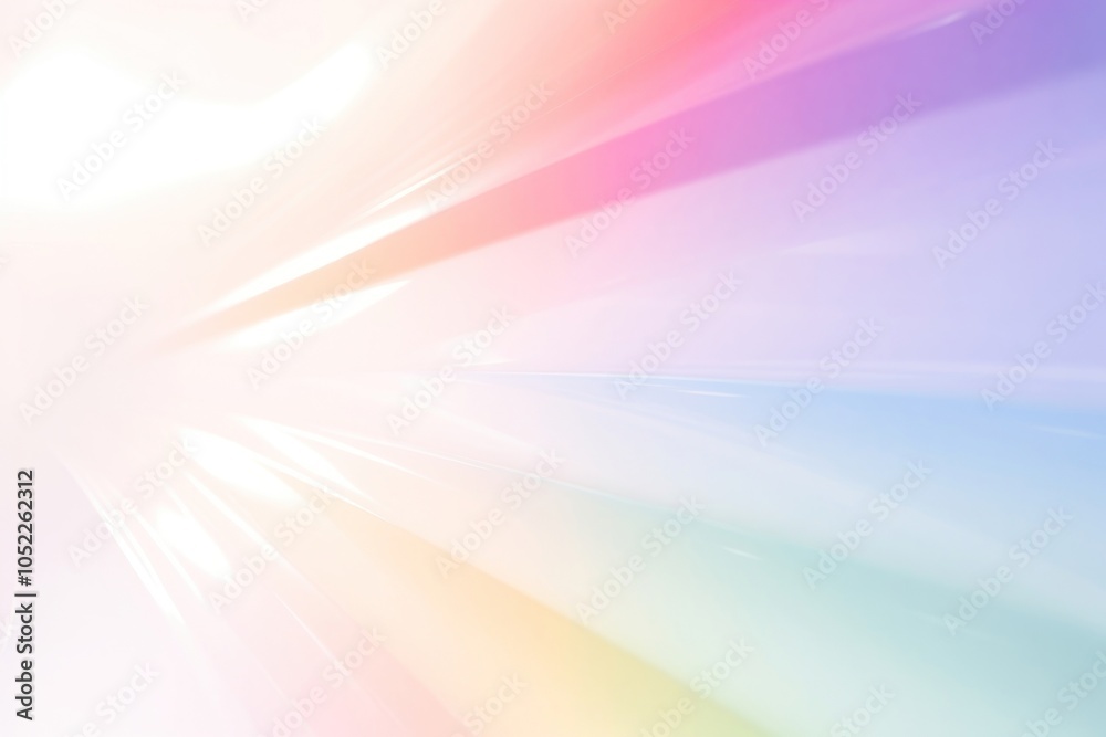 Blurred rainbow light effect