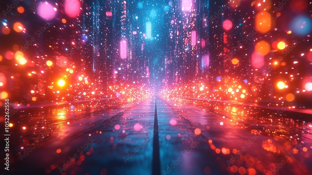 Fototapeta premium 抽象的なデザインアートの背景画像