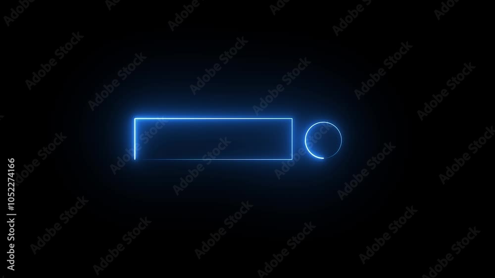 Neon Glowing neon box icon. blue neon box. neon box with glowing neon lines on black background. neon box with bright neon lines. Neon Glowing neon box icon. blue neon box. neon box with glowing neon lines on black background. neon box with bright neon lines.