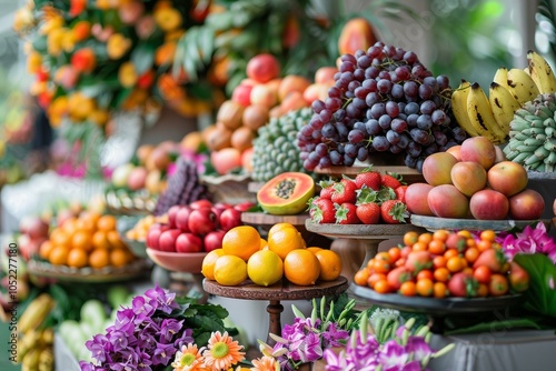 Vibrant Farmers Market Display