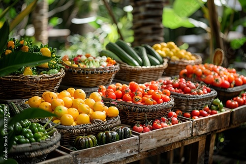 Vibrant Farmers Market Display