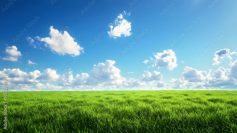 Fototapeta premium green grass and sky