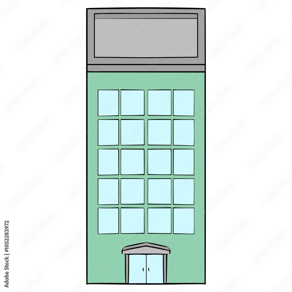 building illustration hand drawn isolated vector building illustration hand drawn isolated vector