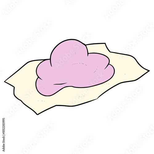  used chewing gum illustration hand drawn isolated vector
