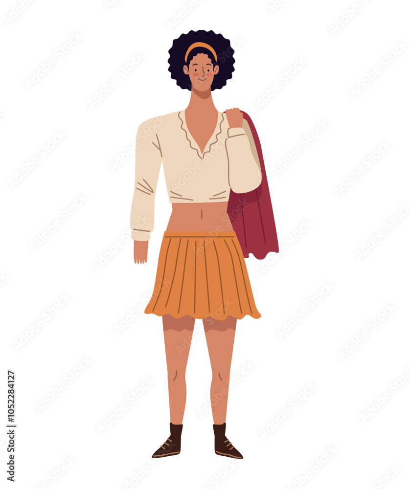 woman character wearing summer clothes woman character wearing summer clothes