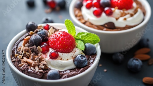 Delicious Mixed Berry and Chocolate Dessert Feast