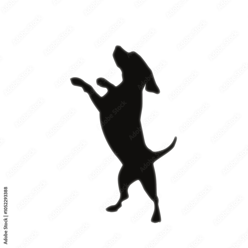 Dog icon black silhouette Dog icon black silhouette