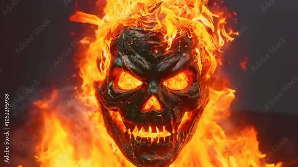 halloween head out of fire halloween head out of fire