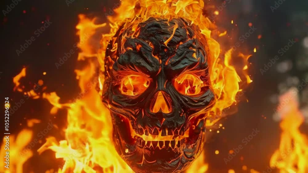 halloween head out of fire halloween head out of fire